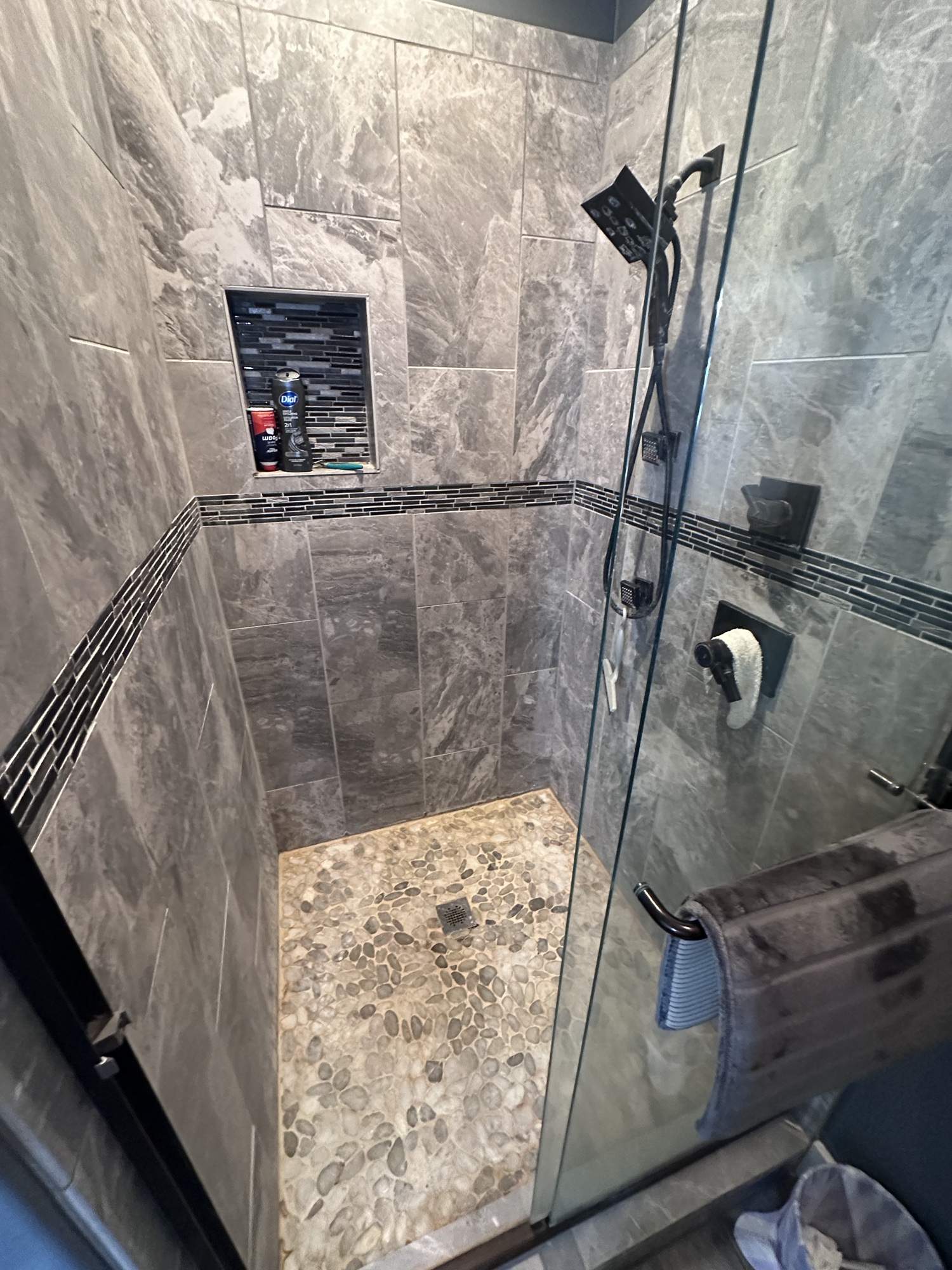 Tile shower
